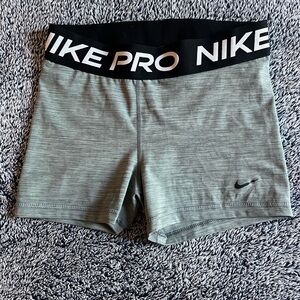 Nike grey pro shorts, size M